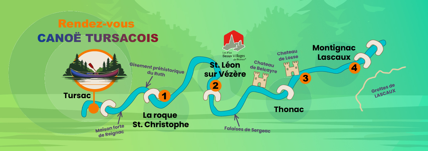 Carte Canoe Tursacois 